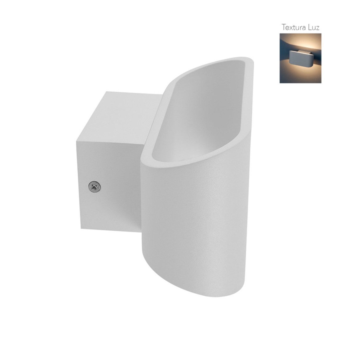 Lámpara de pared interior - LED Integrado - 7W - Luz cálida - Acabado blanco 4 Lámpara de pared interior - LED Integrado - 7W - Luz cálida - Acabado blanco - Imagen 4