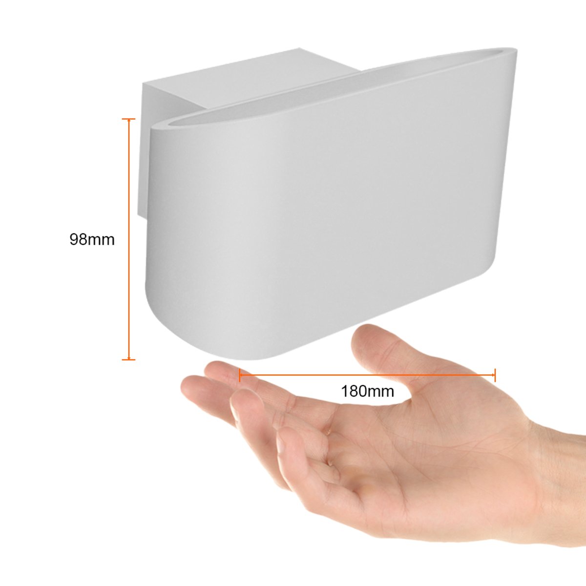 Lámpara de pared interior - LED Integrado - 7W - Luz cálida - Acabado blanco 6 Lámpara de pared interior - LED Integrado - 7W - Luz cálida - Acabado blanco - Imagen 6