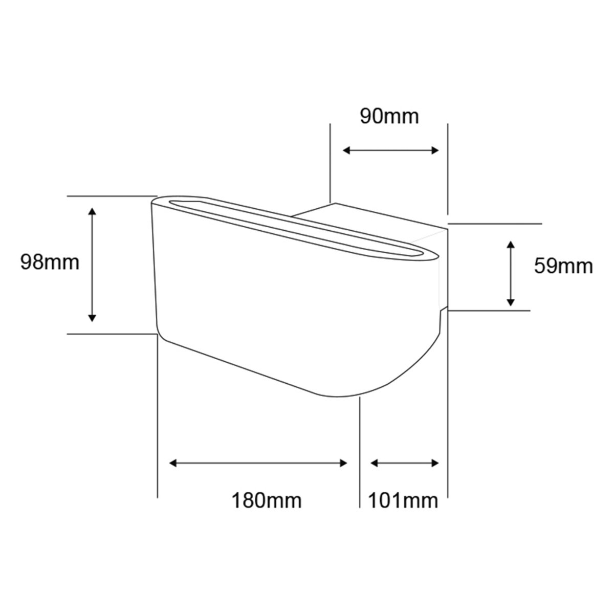 Lámpara de pared interior - LED Integrado - 7W - Luz cálida - Acabado blanco 7 Lámpara de pared interior - LED Integrado - 7W - Luz cálida - Acabado blanco - Imagen 7